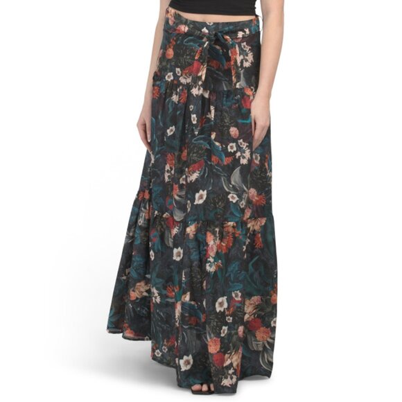 AQUA BLU Dresses & Skirts - AQUA BLU Multi Silk Blend Carolina Skirt